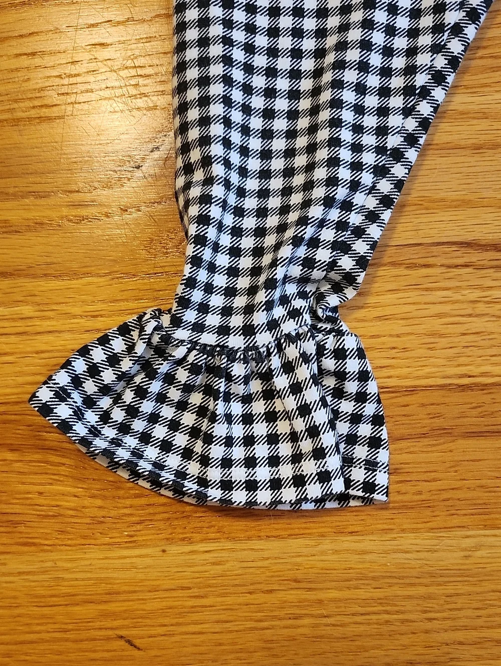 Bonnie Jean Halloween Ghost Tunic & Gingham Ruffle Pants Set (Size 2T)